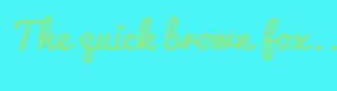 Image with Font Color 85EC91 and Background Color 49F4F4